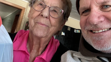 client alice and volunteer brian MOW