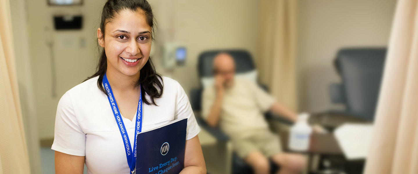 Nurse in examination room