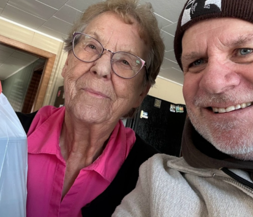 client alice and volunteer brian MOW