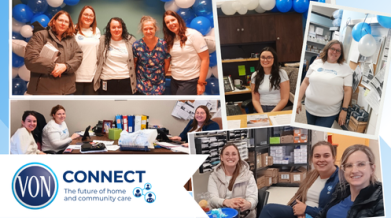 Collage of VON Connec Launch Day Photos