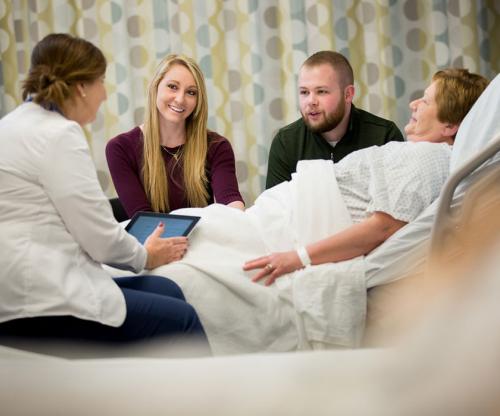 Family by bedside